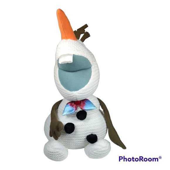 Disney store olaf plush from olaf’s frozen adventure knit snowman 17” - Picture 2 of 5